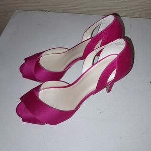 Criss Cross Peep Heels